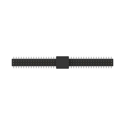 TE Connectivity 1MM-HU Series Vertical Board Mount PCB Header, 50 Contact(s), 1mm Pitch, 2 Row(s), Unshrouded