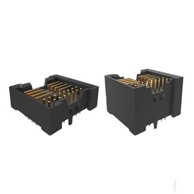 Amphenol Communications Solutions 10159583 Series Vertical Through Hole Header, 26 Contact(s), 2.5mm Pitch, 8 Row(s),