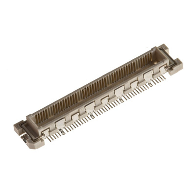 Hirose FunctionMAX FX10 Series Straight Surface Mount PCB Header, 88 Contact(s), 0.5mm Pitch, 2 Row(s), Shrouded