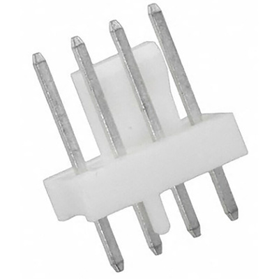 Molex KK 254 Series Straight Through Hole Pin Header, 4 Contact(s), 2.54mm Pitch, 1 Row(s), Unshrouded