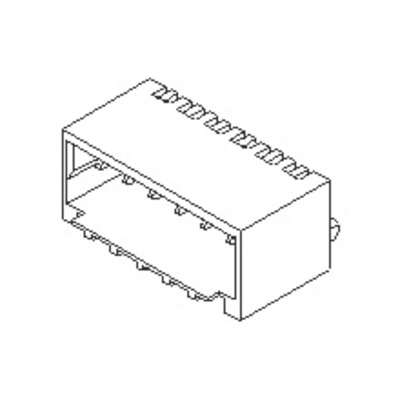 Molex Pico-SPOX Series Right Angle Surface Mount PCB Header, 14 Contact(s), 1.5mm Pitch, 1 Row(s), Shrouded