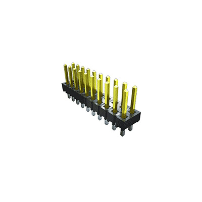 Samtec TSW Series Straight Through Hole Pin Header, 6 Contact(s), 2.54mm Pitch, 2 Row(s), Unshrouded