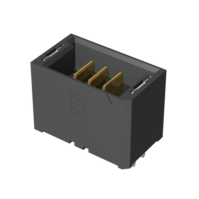 Samtec UMPT Series Straight Through Hole PCB Header, 3 Contact(s), 2.0mm Pitch, 1 Row(s), Shrouded