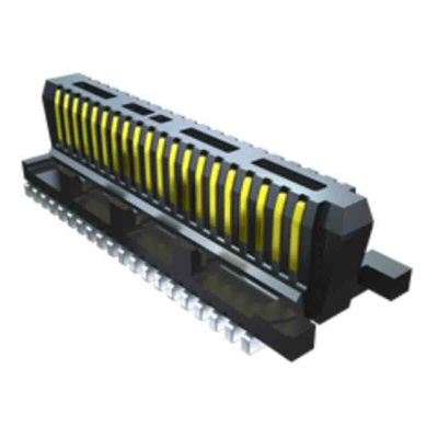 Samtec ST5 Series Right Angle PCB Header, 30 Contact(s), 0.5mm Pitch, 2 Row(s), Shrouded
