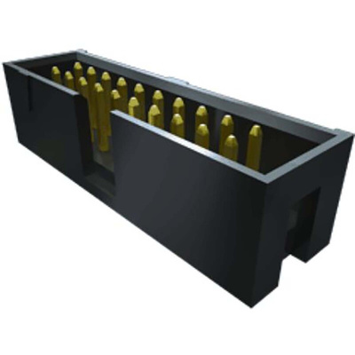 Samtec TST Series Straight Through Hole PCB Header, 20 Contact(s), 2.54mm Pitch, 2 Row(s), Shrouded