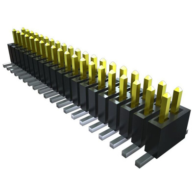 Samtec FTSH Series Vertical PCB Header, 20 Contact(s), 1.27mm Pitch, 2 Row(s)