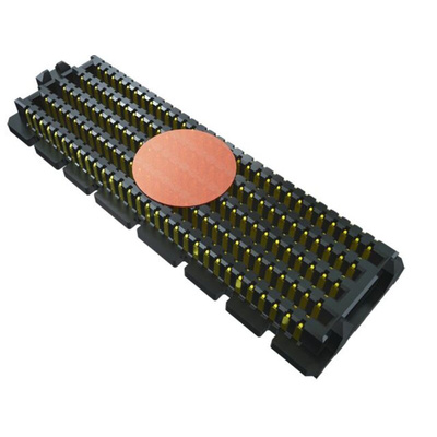 Samtec SEAM Series Straight PCB Header, 120 Contact(s), 1.27mm Pitch, 4 Row(s), Shrouded