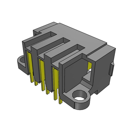 Samtec MPT Series Right Angle PCB Header, 3 Contact(s), 5.0mm Pitch, 1 Row(s), Shrouded