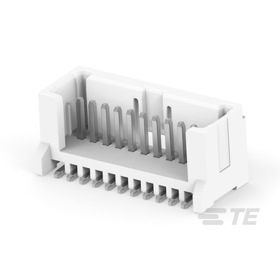 TE Connectivity MICRO CT Series Straight Board Mount PCB Header, 11 Contact(s), 1.2mm Pitch, 1 Row(s)