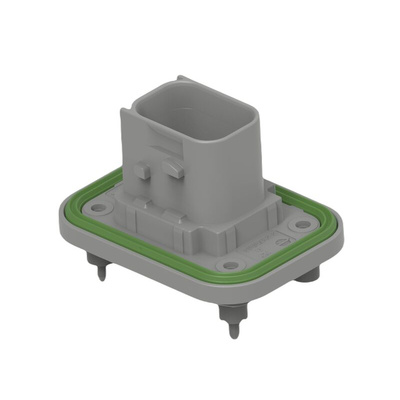 TE Connectivity 2-23781 Series Vertical Panel Mount PCB Header, 7 Contact(s), 6mm Pitch, 2 Row(s), Shrouded