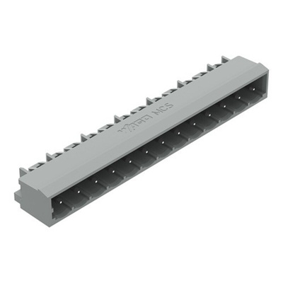 Wago 231 Series Angled PCB Mount PCB Header, 13 Contact(s), 5mm Pitch, 1 Row(s), Shrouded
