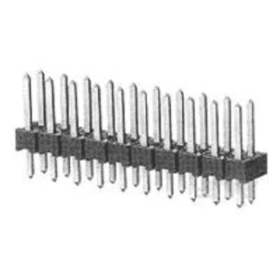 TE Connectivity AMPMODU Headers Series Vertical Board Mount Pin Header, 26 Contact(s), 2.54mm Pitch, 2 Row(s),
