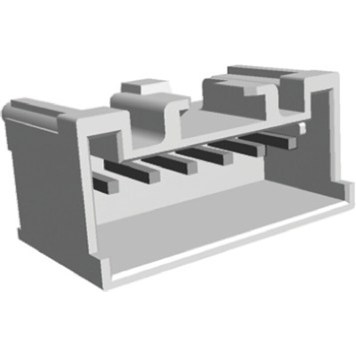 TE Connectivity Signal Double Lock Series Straight Through Hole PCB Header, 6 Contact(s), 2.5mm Pitch, 1 Row(s),