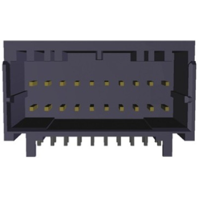 TE Connectivity Dynamic 1000 Series Right Angle Through Hole PCB Header, 10 Contact(s), 2.0mm Pitch, 2 Row(s), Shrouded