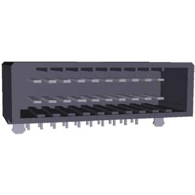 TE Connectivity Dynamic 3000 Series Right Angle Through Hole PCB Header, 20 Contact(s), 3.81mm Pitch, 2 Row(s), Shrouded