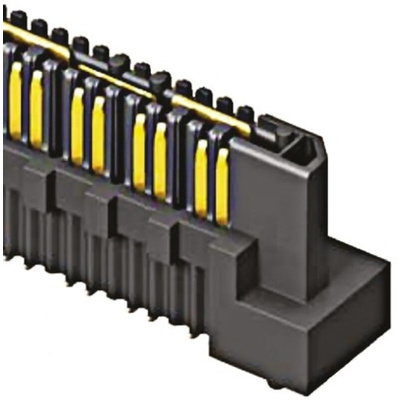 Samtec Q Rate QRM8 Series Straight Surface Mount PCB Header, 156 Contact(s), 0.8mm Pitch, 2 Row(s), Shrouded