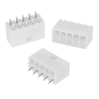 Wurth Elektronik WR-MPC4 Series Straight Through Hole PCB Header, 2 Contact(s), 4.2mm Pitch, 2 Row(s), Shrouded