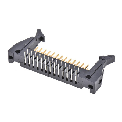 Hirose HIF3B Series Right Angle Through Hole PCB Header, 26 Contact(s), 2.54mm Pitch, 2 Row(s), Shrouded