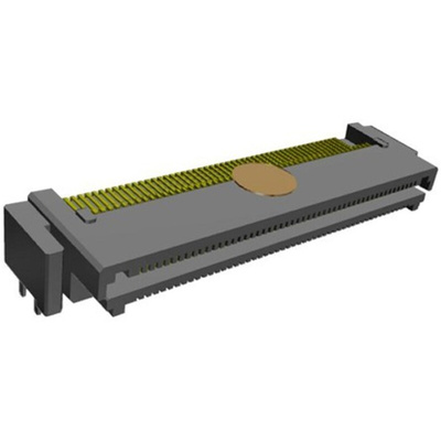 Samtec LSHM Series Right Angle Surface Mount PCB Header, 100 Contact(s), 0.5mm Pitch, 2 Row(s), Shrouded
