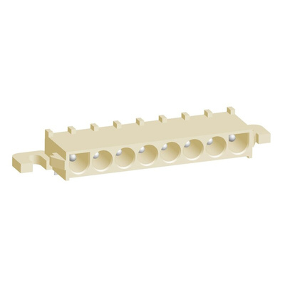 TE Connectivity Universal MATE-N-LOK Series Right Angle Through Hole PCB Header, 8 Contact(s), 6.35mm Pitch, 1 Row(s),