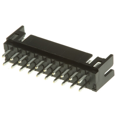 Hirose DF11 Series Straight Through Hole PCB Header, 20 Contact(s), 2.0mm Pitch, 2 Row(s), Shrouded