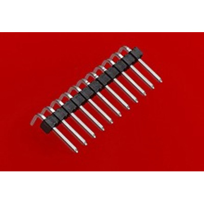 Molex KK 254 Series Right Angle Through Hole Pin Header, 4 Contact(s), 2.54mm Pitch, 1 Row(s), Unshrouded