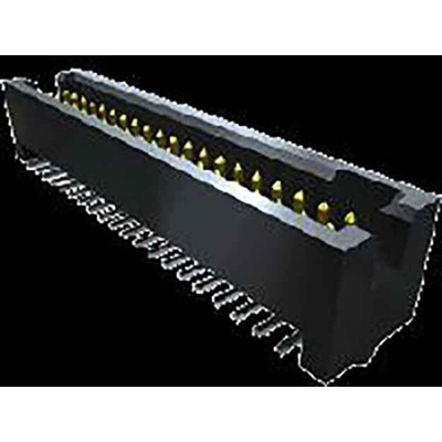 Samtec TFM Series Straight Through Hole PCB Header, 20 Contact(s), 1.27mm Pitch, 2 Row(s), Shrouded