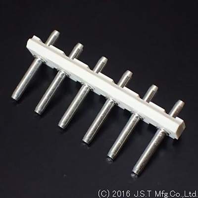 JST SV Series Top Entry Through Hole Pin Header, 6 Contact(s), 5.0mm Pitch, 1 Row(s), Unshrouded