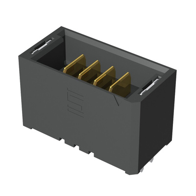 Samtec UMPT Series Straight Through Hole PCB Header, 4 Contact(s), 2.0mm Pitch, 1 Row(s), Shrouded