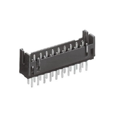 Hirose DF11 Series Straight Through Hole PCB Header, 26 Contact(s), 2.0mm Pitch, 2 Row(s), Shrouded