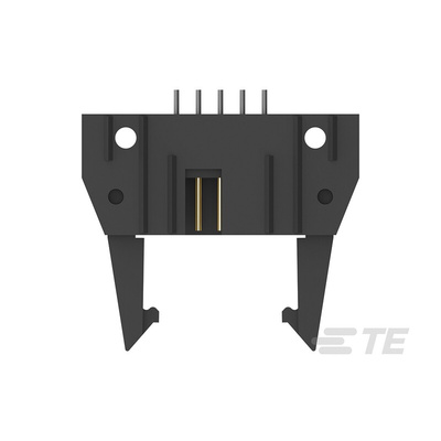 TE Connectivity AMP-LATCH Series Straight Through Hole PCB Header, 10 Contact(s), 2.54mm Pitch, 2 Row(s), Shrouded