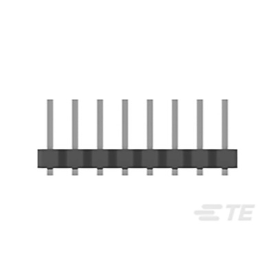 TE Connectivity AMPMODU Series Straight Surface Mount Pin Header, 14 Contact(s), 2.0mm Pitch, 2 Row(s), Unshrouded
