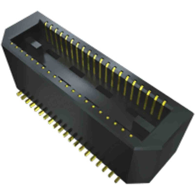 Samtec BTE Series Vertical Surface Mount PCB Header, 80 Contact(s), 0.8mm Pitch, 2 Row(s), Shrouded