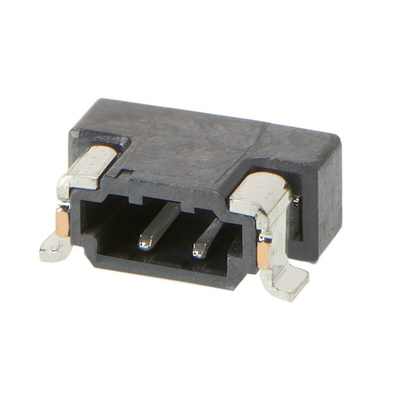 Molex Zero-Hachi Series Right Angle Surface Mount PCB Header, 2 Contact(s), 0.8mm Pitch, 1 Row(s), Shrouded