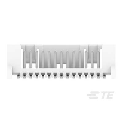 TE Connectivity MICRO CT Series Straight Board Mount PCB Header, 15 Contact(s), 1.2mm Pitch, 1 Row(s)