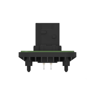 TE Connectivity 1-23774 Series Vertical Panel Mount PCB Header, 4 Contact(s), 6mm Pitch, 2 Row(s), Shrouded