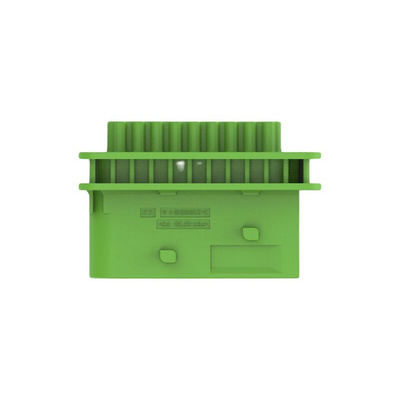 TE Connectivity 3-23695 Series Vertical Cable Mount PCB Header, 18 Contact(s), 6mm Pitch, 2 Row(s), Shrouded