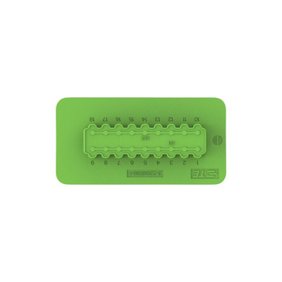 TE Connectivity 3-23695 Series Vertical Cable Mount PCB Header, 18 Contact(s), 6mm Pitch, 2 Row(s), Shrouded