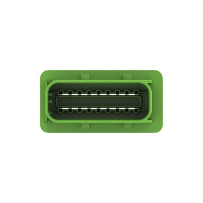 TE Connectivity 3-23695 Series Vertical Cable Mount PCB Header, 18 Contact(s), 6mm Pitch, 2 Row(s), Shrouded