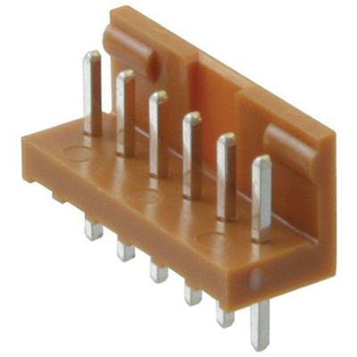 JAE IL-G Series Straight Through Hole PCB Header, 6 Contact(s), 2.5mm Pitch, 1 Row(s), Shrouded