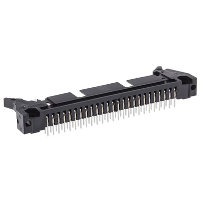 Hirose HIF3B Series Right Angle Through Hole PCB Header, 50 Contact(s), 2.54mm Pitch, 2 Row(s), Shrouded