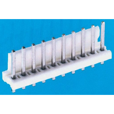 TE Connectivity MTA-156 Series Straight Through Hole Pin Header, 10 Contact(s), 3.96mm Pitch, 1 Row(s), Unshrouded