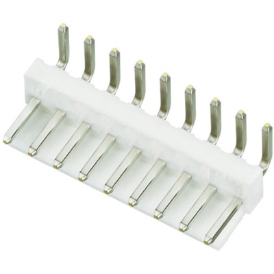 JST VH Series Right Angle Through Hole PCB Header, 9 Contact(s), 3.96mm Pitch, 1 Row(s), Shrouded