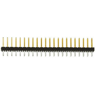 Samtec TSW Series Straight Through Hole Pin Header, 44 Contact(s), 2.54mm Pitch, 2 Row(s), Unshrouded