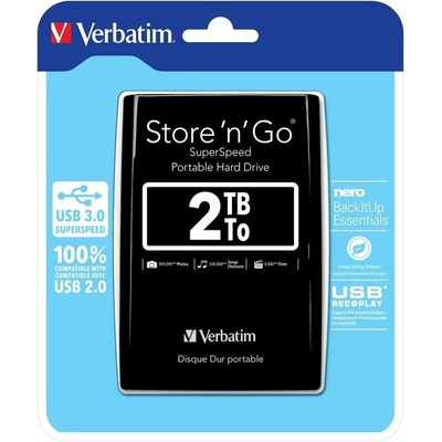Verbatim Store 'n' Go 2 TB Portable Hard Drive