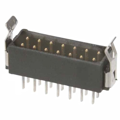 HARWIN Datamate L-Tek Series Straight Through Hole PCB Header, 26 Contact(s), 2.0mm Pitch, 2 Row(s), Shrouded