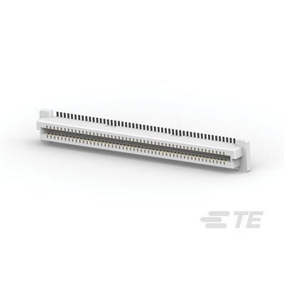 TE Connectivity Straight Surface Mount PCB Header, 100 Contact(s), 0.8mm Pitch, 2 Row(s), Shrouded