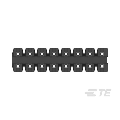 TE Connectivity AMPMODU Series Straight Through Hole Pin Header, 20 Contact(s), 2.0mm Pitch, 2 Row(s), Unshrouded