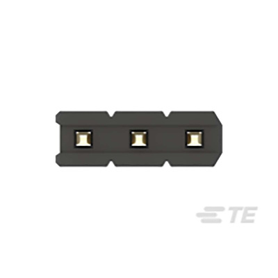 TE Connectivity AMPMODU Series Straight Through Hole Pin Header, 3 Contact(s), 2.0mm Pitch, 1 Row(s), Unshrouded