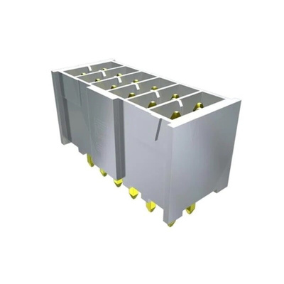 Samtec IPL1 Series Vertical Surface Mount PCB Header, 10 Contact(s), 2.54mm Pitch, 2 Row(s), Shrouded